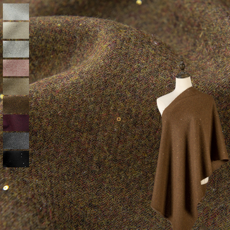 Sewing Tweed Fabric - Tkanina tweedowa z mieszanki wełny z