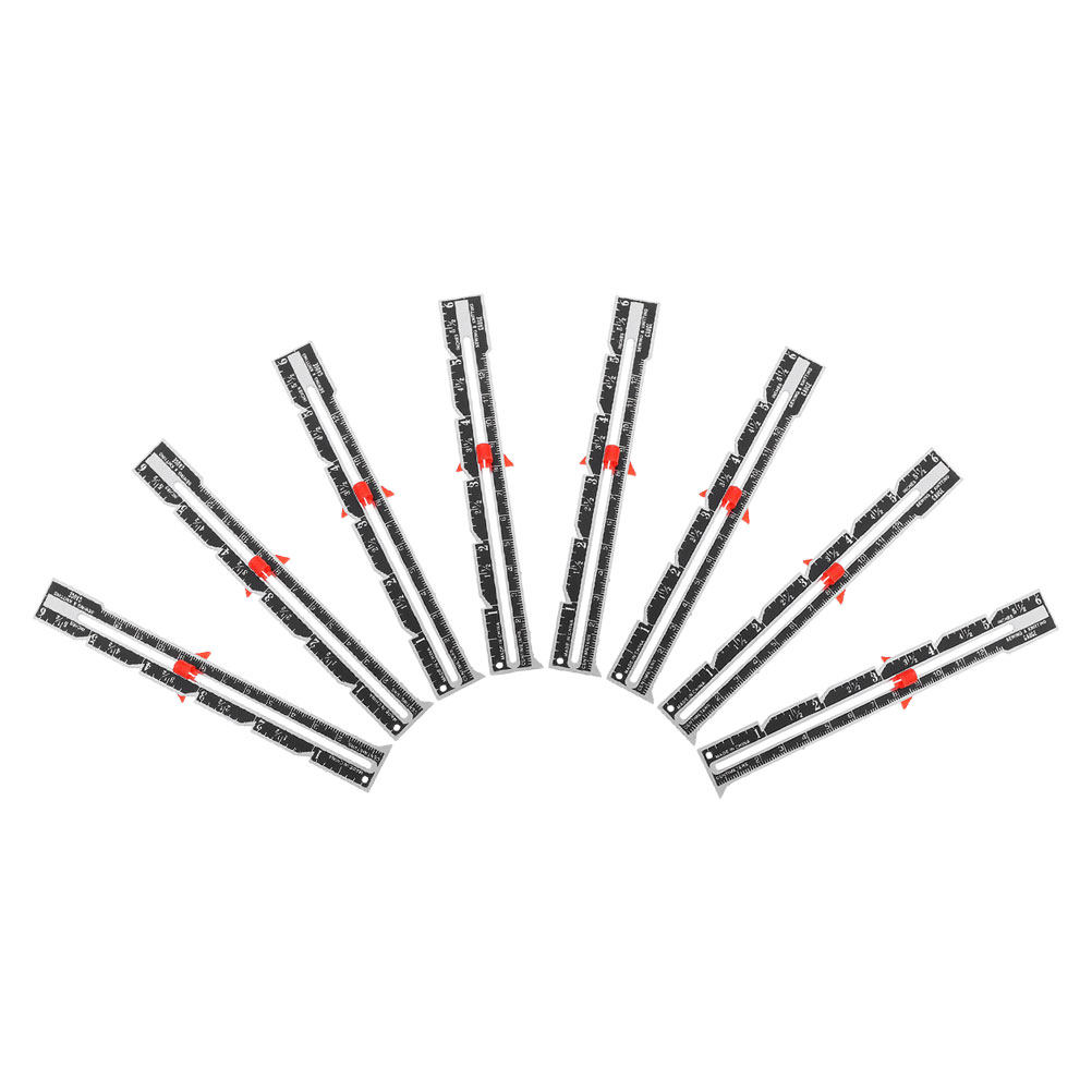 Sewing Gauge Ruler - 8-częściowy zestaw ergonomicznych linijek do pomiaru