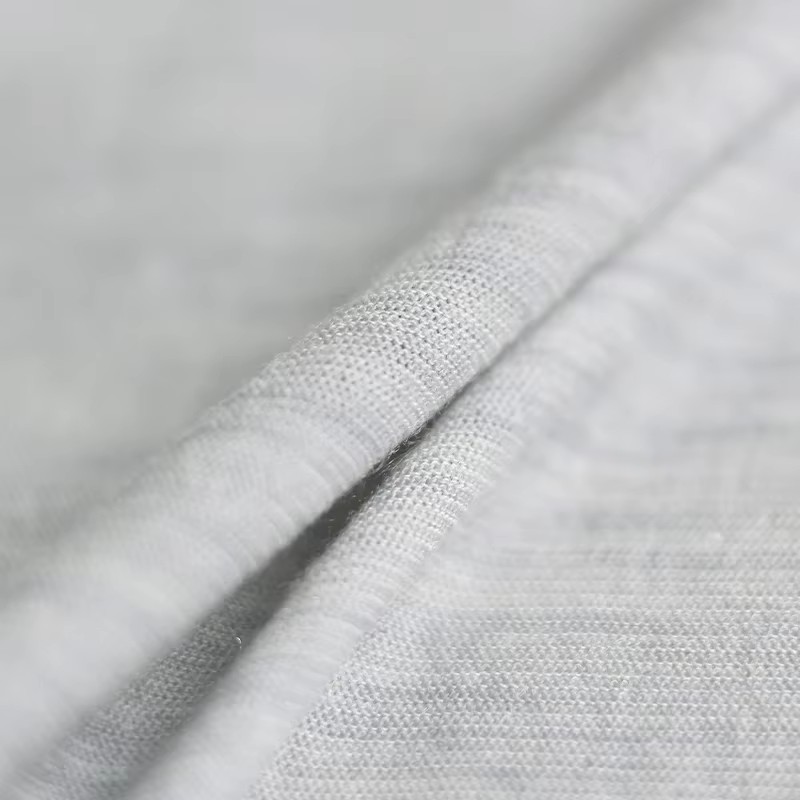 Sewing Tweed Fabric - Czerwona malina Jasnoniebiesko-szara elastyczna włóknina do