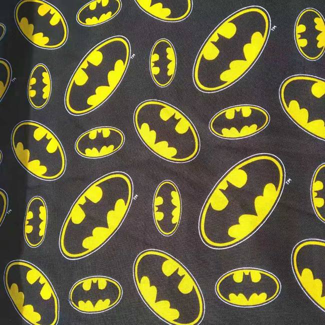 Textile And Sewing Materials - 140cm szerokość Cartoon Batman Logo Design