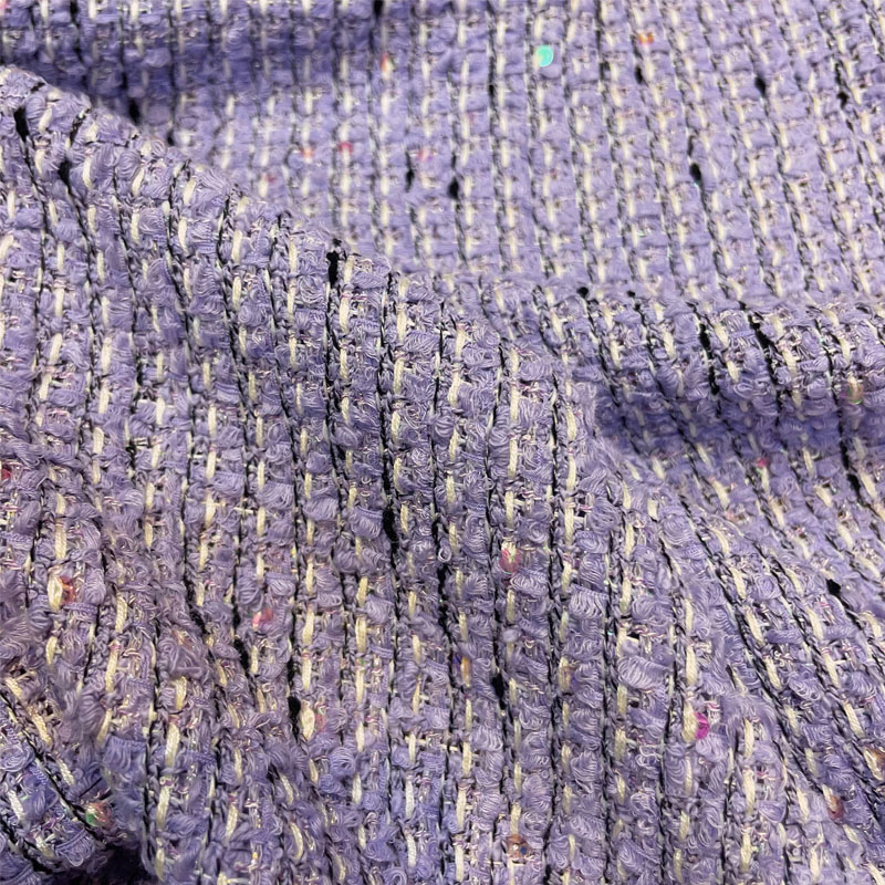Fioletowa, pleciona tkanina tw – Sewing Tweed Fabric recenzja i cena