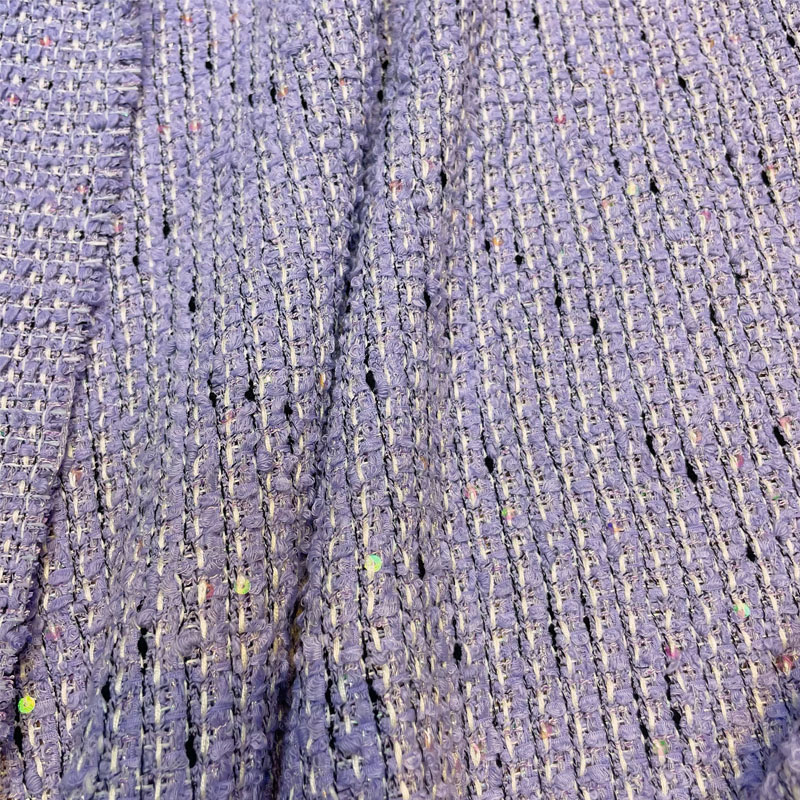 Fioletowa, pleciona tkanina tw – Sewing Tweed Fabric recenzja i cena