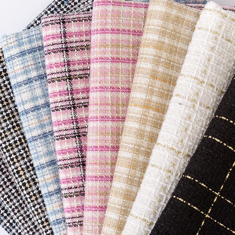 50cm Złoty Jedwab Mały Zapach  – Sewing Tweed Fabric recenzja i cena