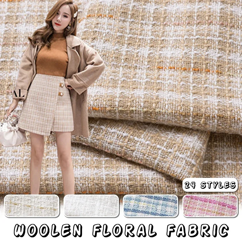 50cm Złoty Jedwab Mały Zapach  – Sewing Tweed Fabric recenzja i cena