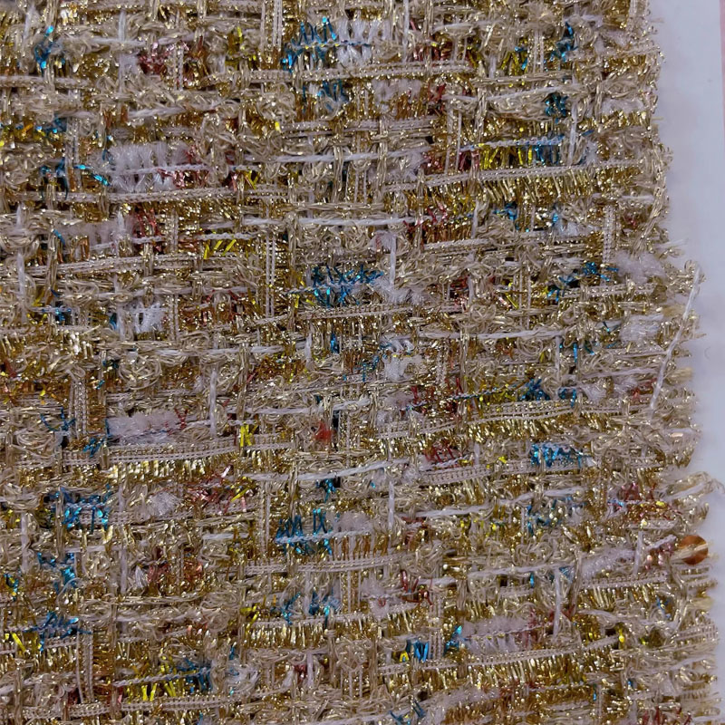 Tkanina tweedowa z drutem złot – Sewing Tweed Fabric recenzja i cena