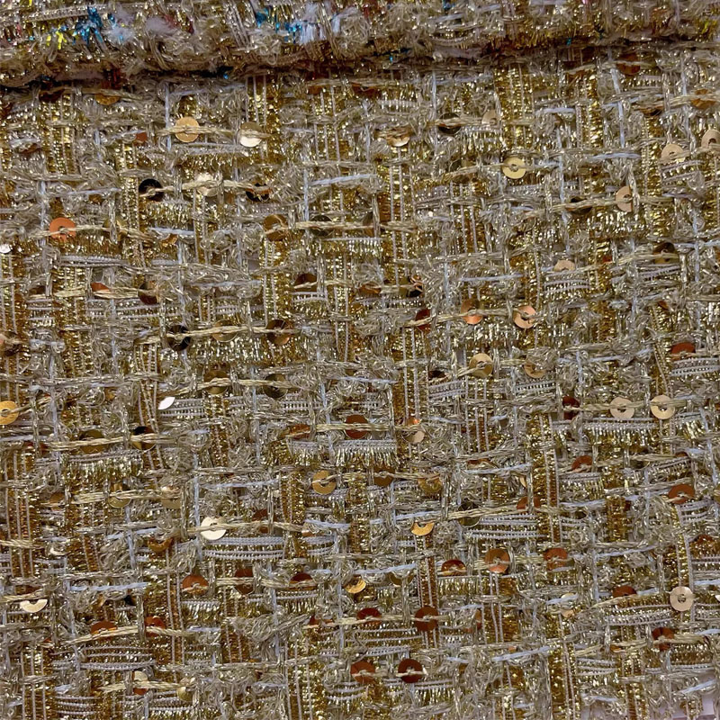 Tkanina tweedowa z drutem złot – Sewing Tweed Fabric recenzja i cena