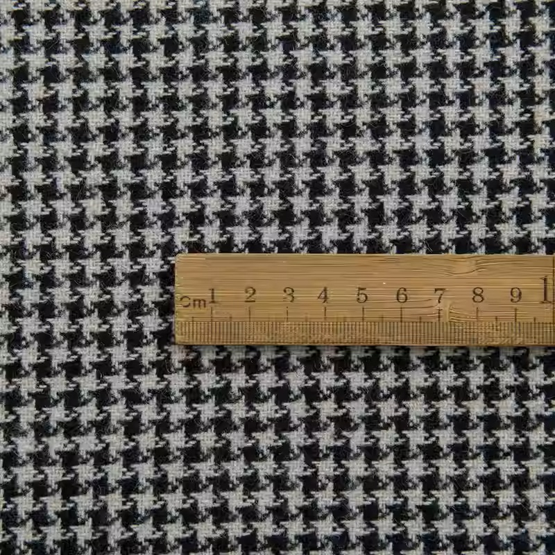 Jasna kawa, mała krata w pepit – Sewing Tweed Fabric recenzja i cena