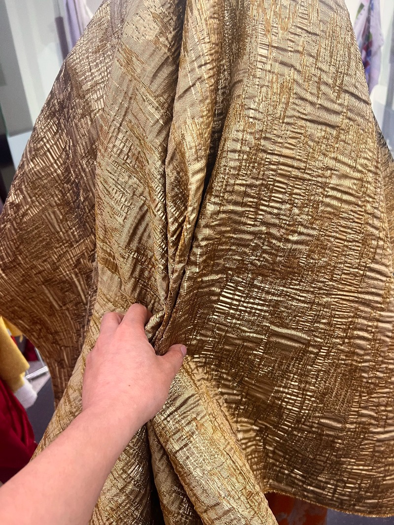 Brązowo-brązowa, teksturowana, – Textile And Sewing Materials recenzja i cena