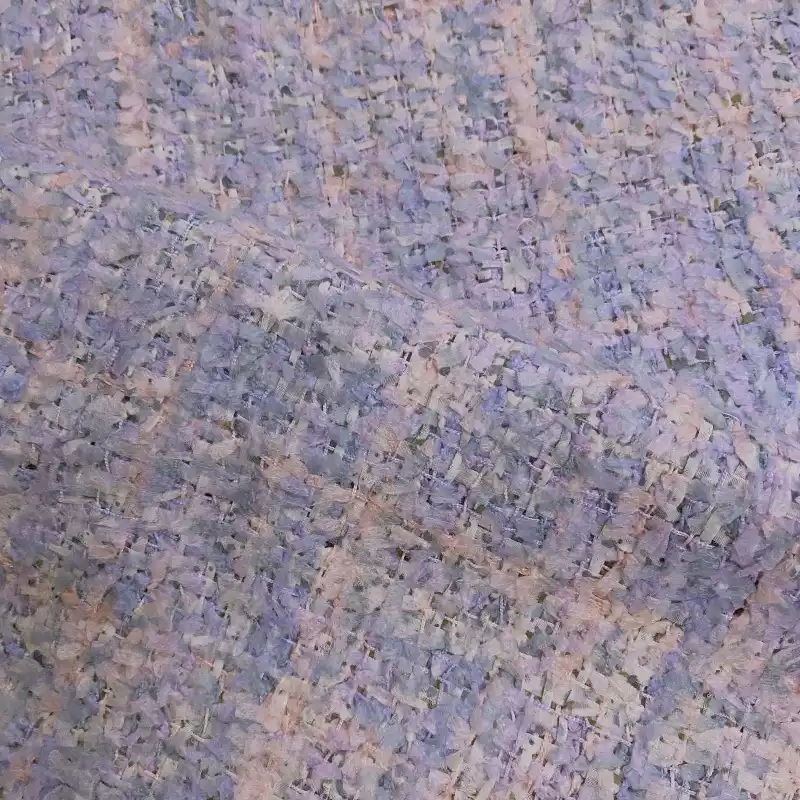 Jasnofioletowa siatka z wstążk – Sewing Tweed Fabric recenzja i cena