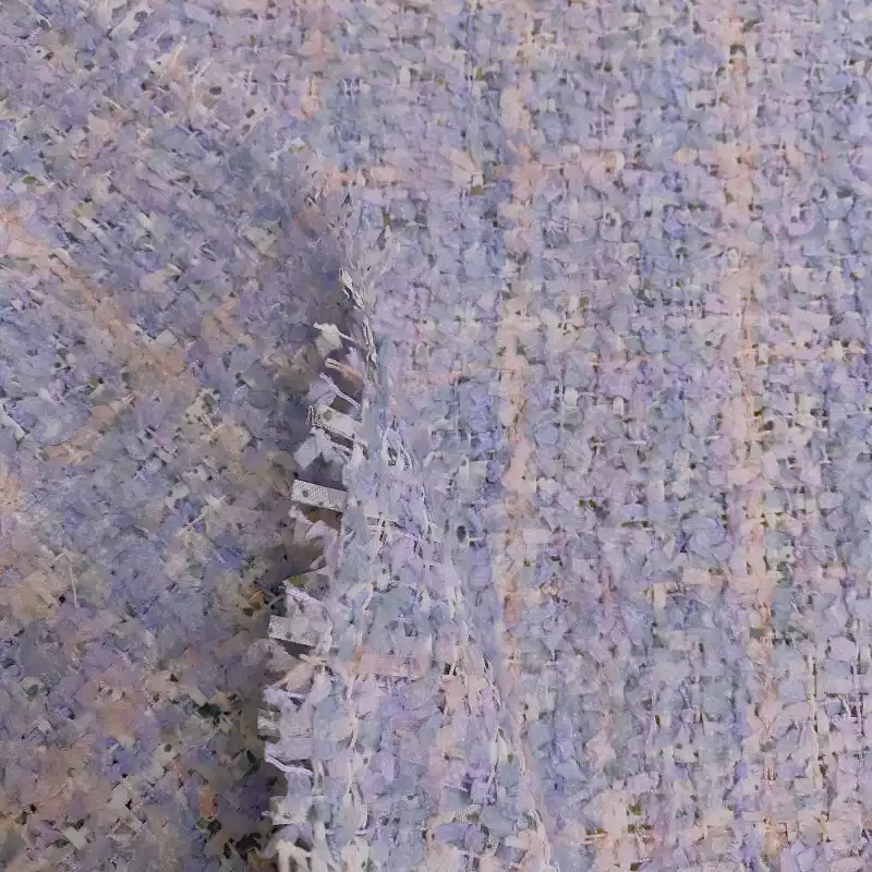 Jasnofioletowa siatka z wstążk – Sewing Tweed Fabric recenzja i cena