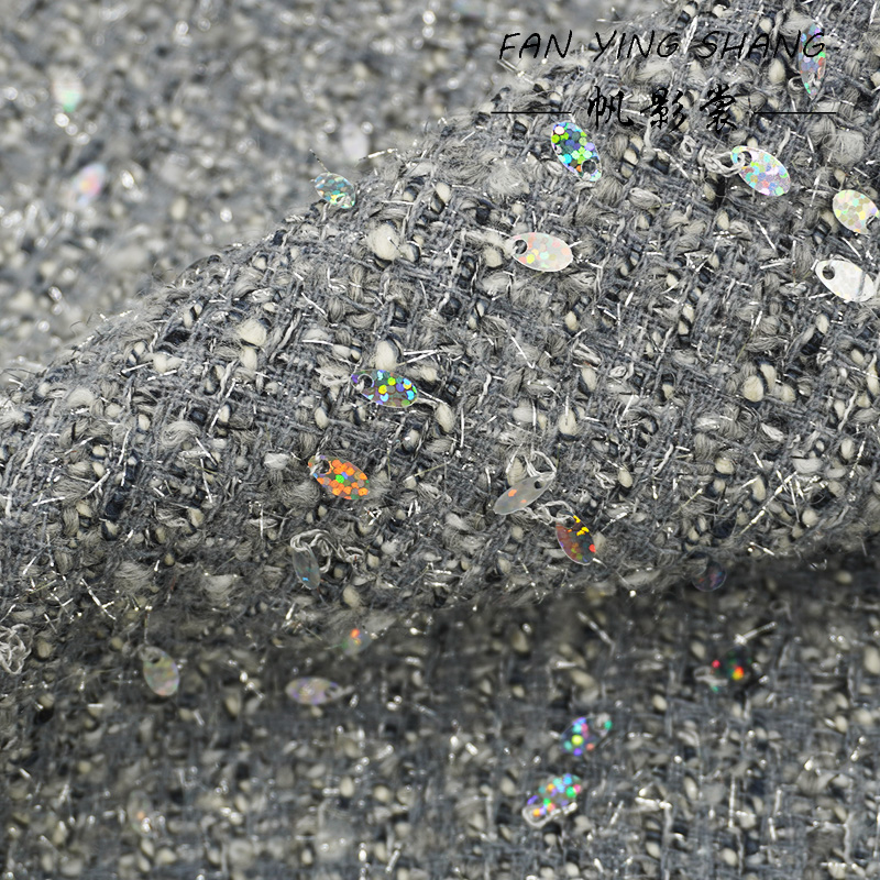 Tkanina tweedowa z szarych cek – Sewing Tweed Fabric recenzja i cena